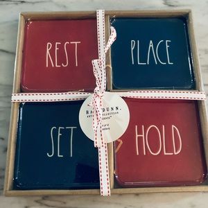 Rae Dunn set of Coasters NIB